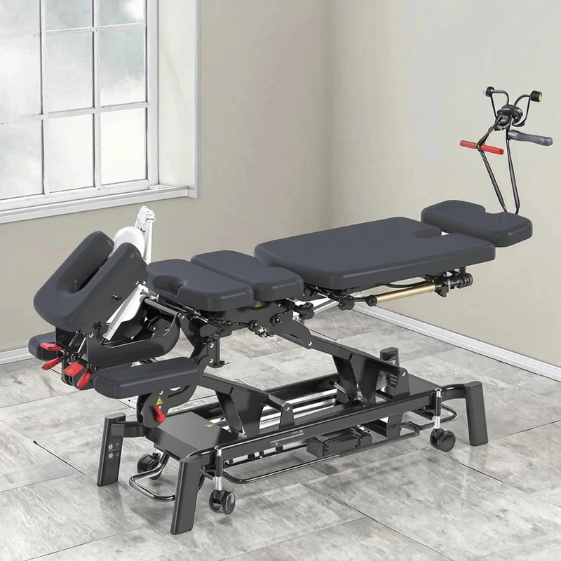 JQ-381 Multi-function Electric Chiropractic Flexion Traction Bed Physiotherapy and Osteopathy Table