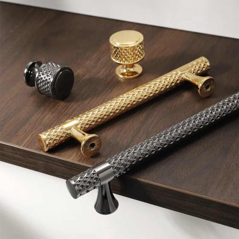Simple round wardrobe door handle zinc alloy cabinet wine cabinet hardware handle
