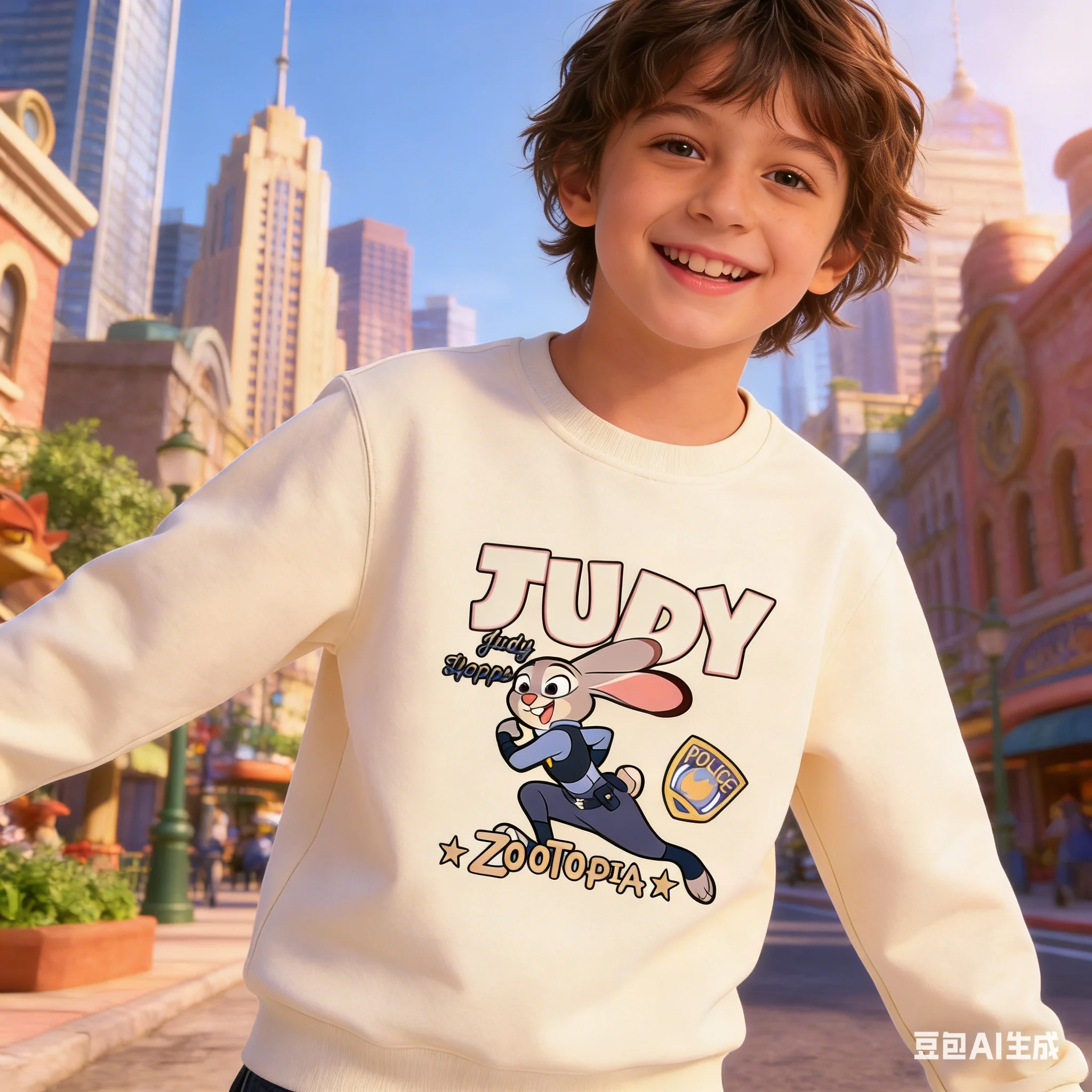 

Best Seller - Zootopia 2 Movie Merch, Officer Judy & Nick Fox Printed Hoodie, Family Couple Matching Sets, Winter Warm Pullover