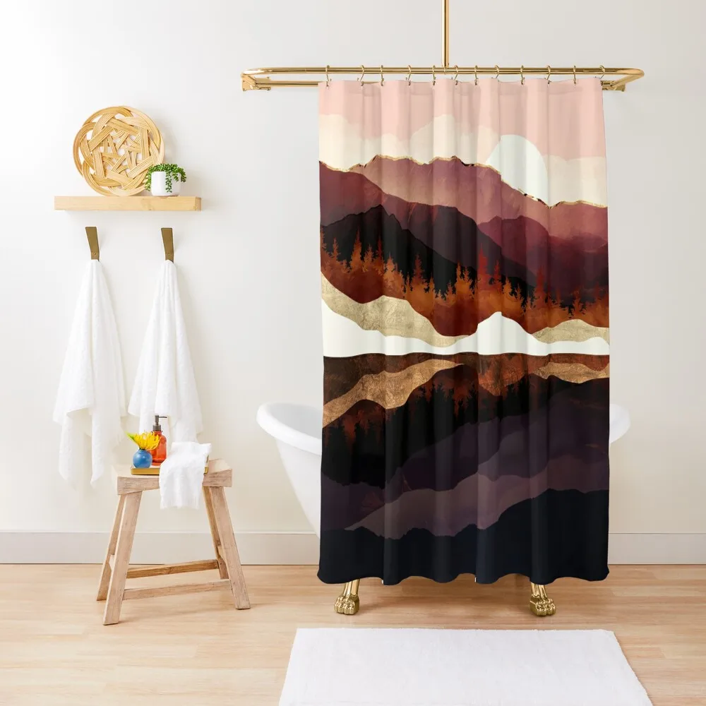 

Rose Mountain Reflection Shower Curtain Shower Bath Shower Sets For Bathroom Window Curtain