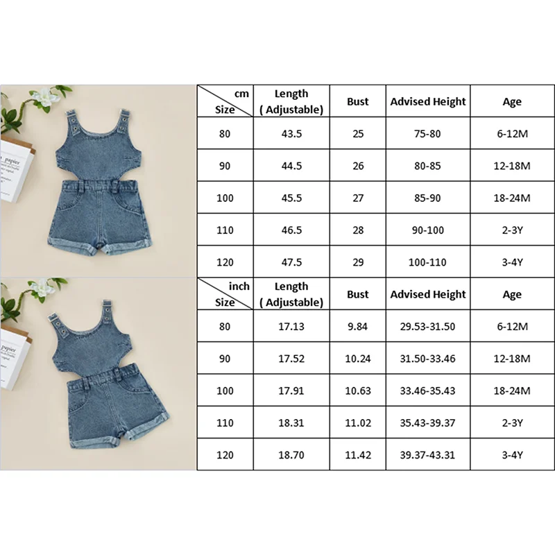 Fashion Kids Playsuit Summer Toddler Girls Solid Color Square Neck Sleeveless Hollow Out Rompers Streetwear for 6 Months-4 Years