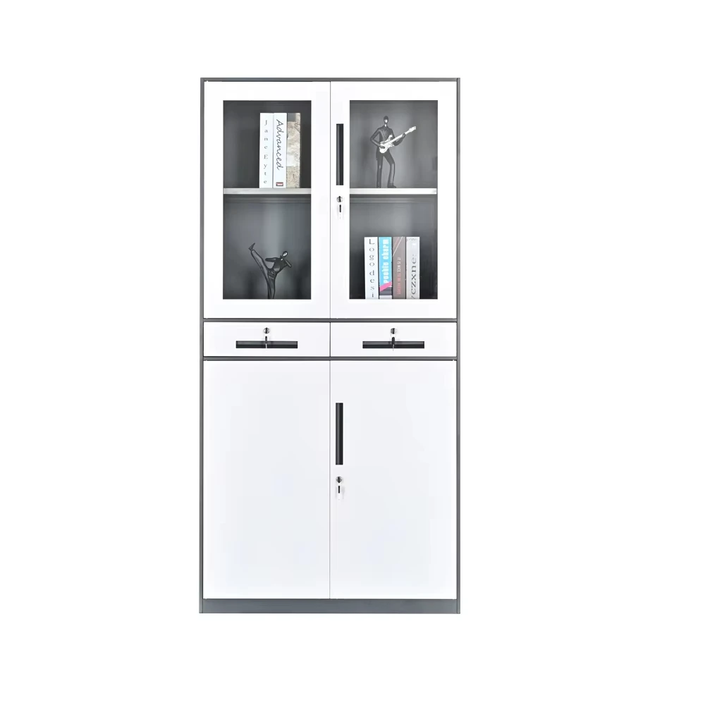 Modern Design Metal Locker with Two Drawers Office Furniture for Storage in Bedroom School or Workshop Use