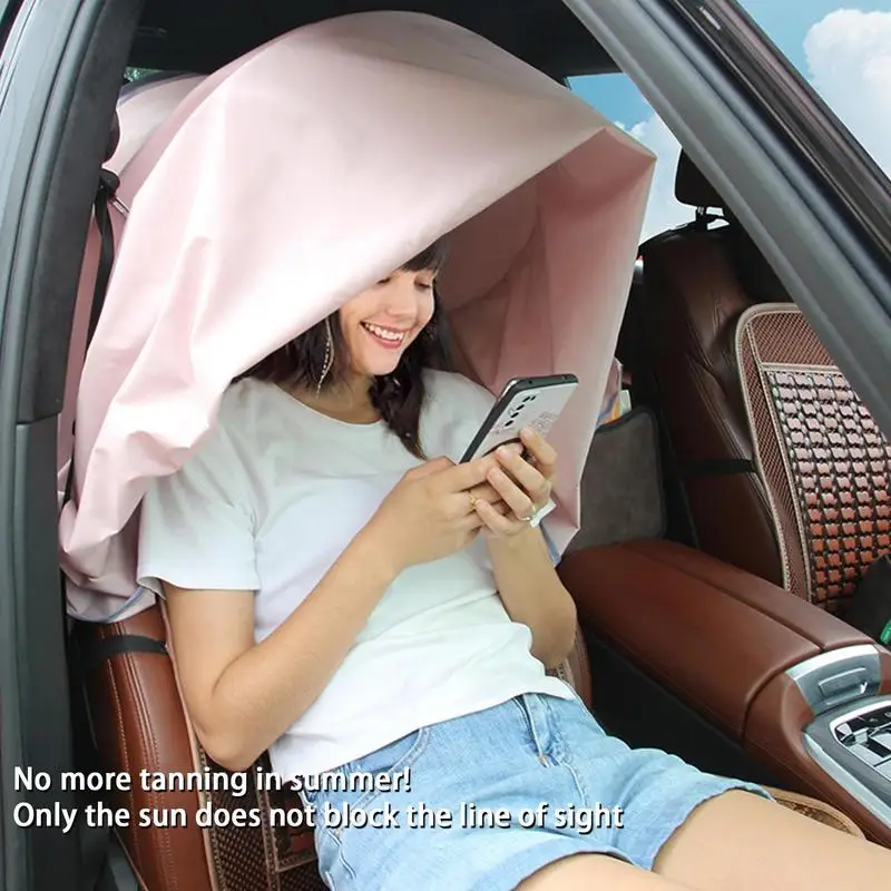 Car Sunblock Face Cover Neck Protection Auto Sunblock Cover Wide Design In-Car Sun Masque For Short Trip Outdoor Adventure Long