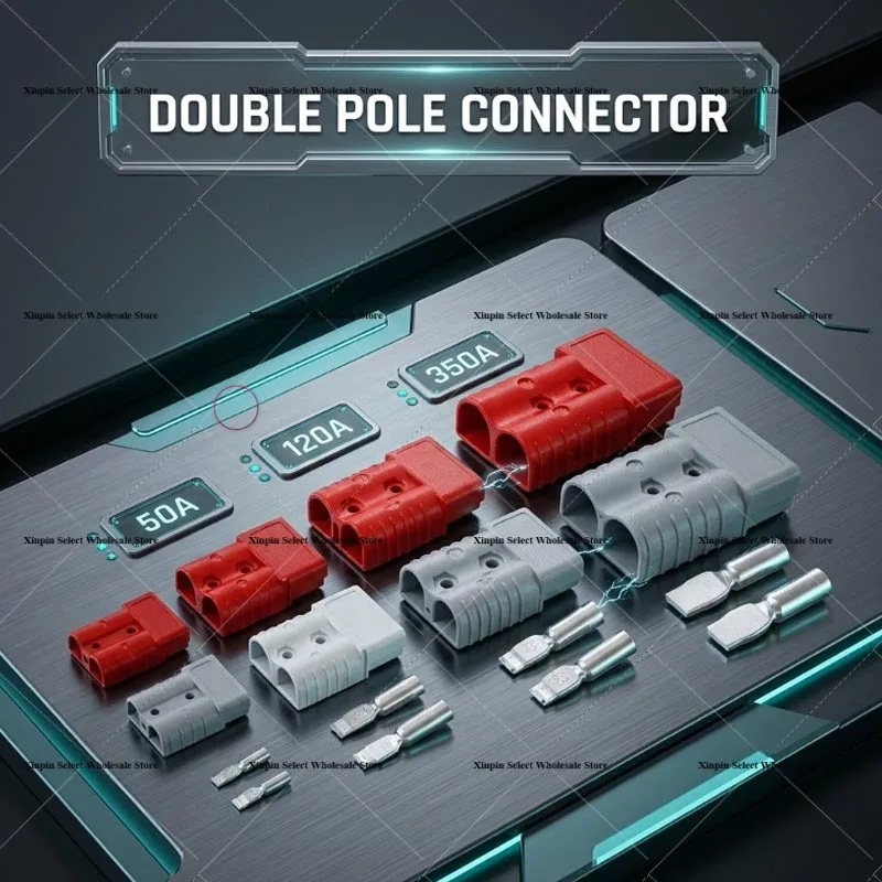 

50A 120A 175A 350A Quick Wire Connector Anderson Terminals Power Battery Charging Plug Socket for Car Automotive Ebike UPS Cable