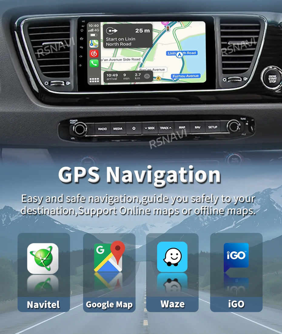 Android 16 Multimedia-Player für Kia Carnival YP Sedona 2014-2020 Navigations-Autoradio 2k Bildschirm GPS Carplay Stereo-Headunit – Detail 6