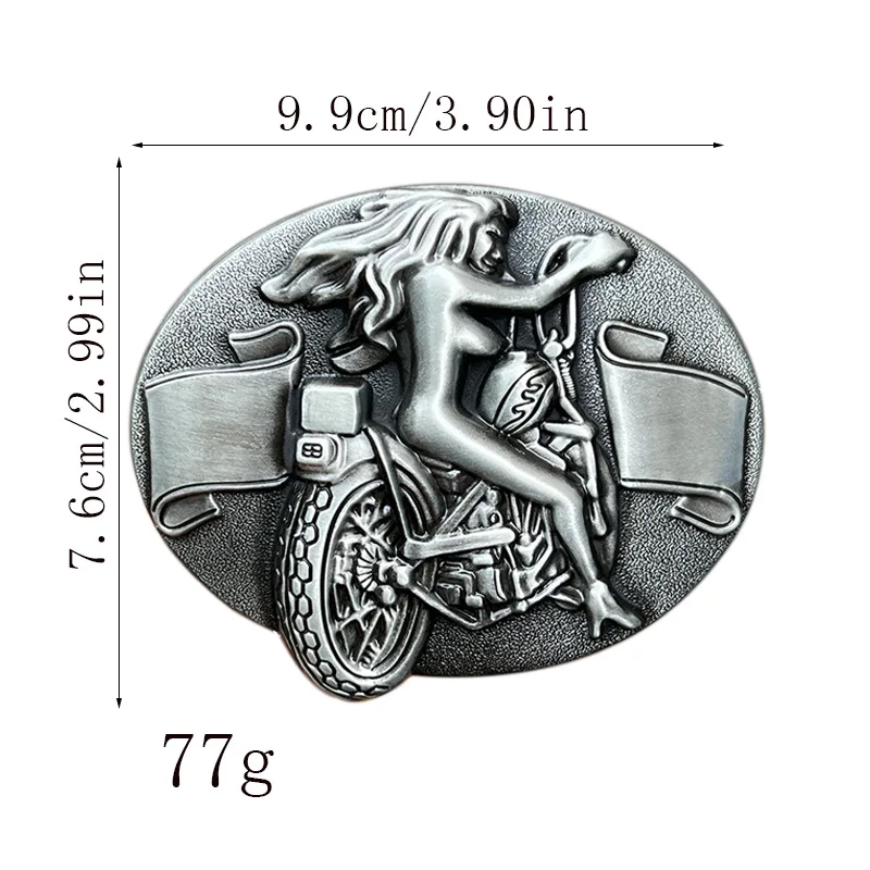 Beauty motorcycle belt buckle Western style