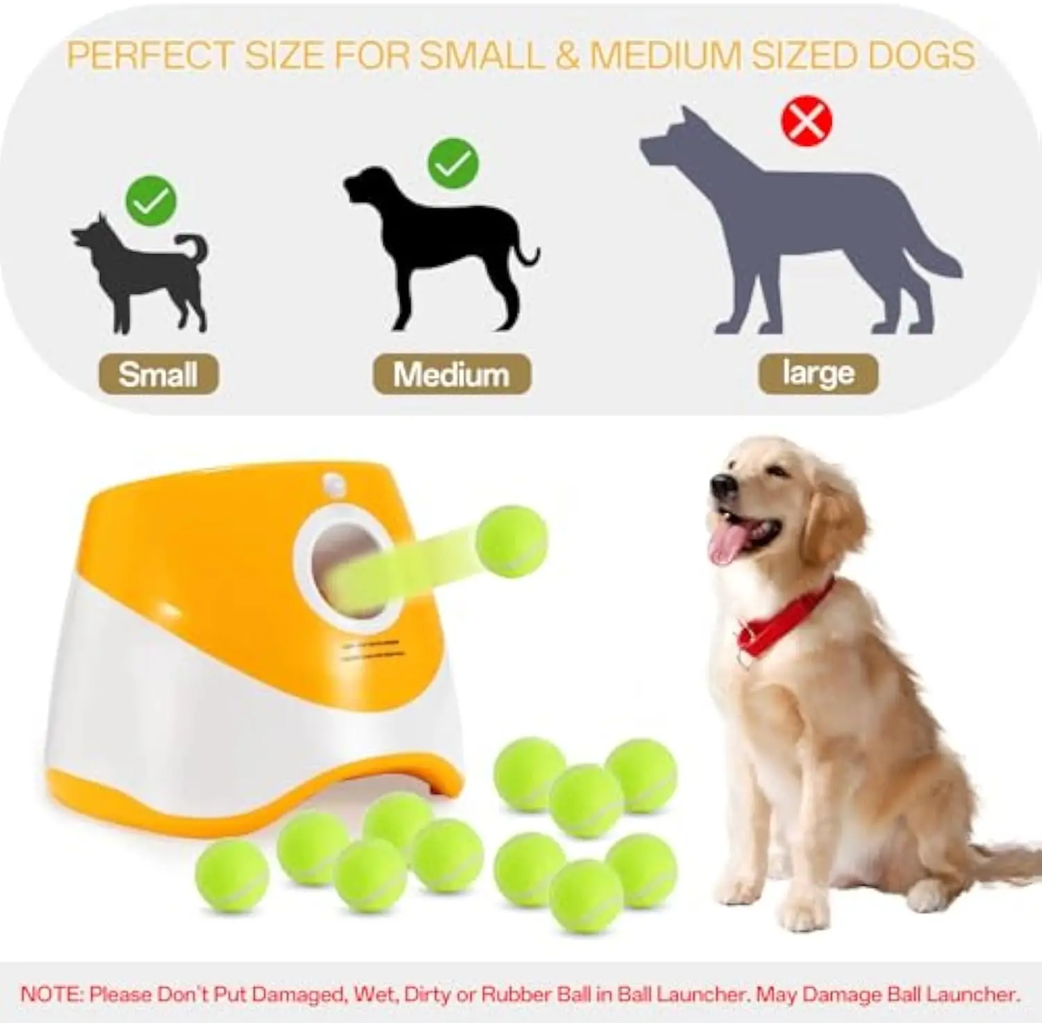 Original Factory Wholesale Ball Thrower for Dog Automatic Dog Ball Launcher With 3/6/9/12 Tennis Balls Indoor and Outdoor