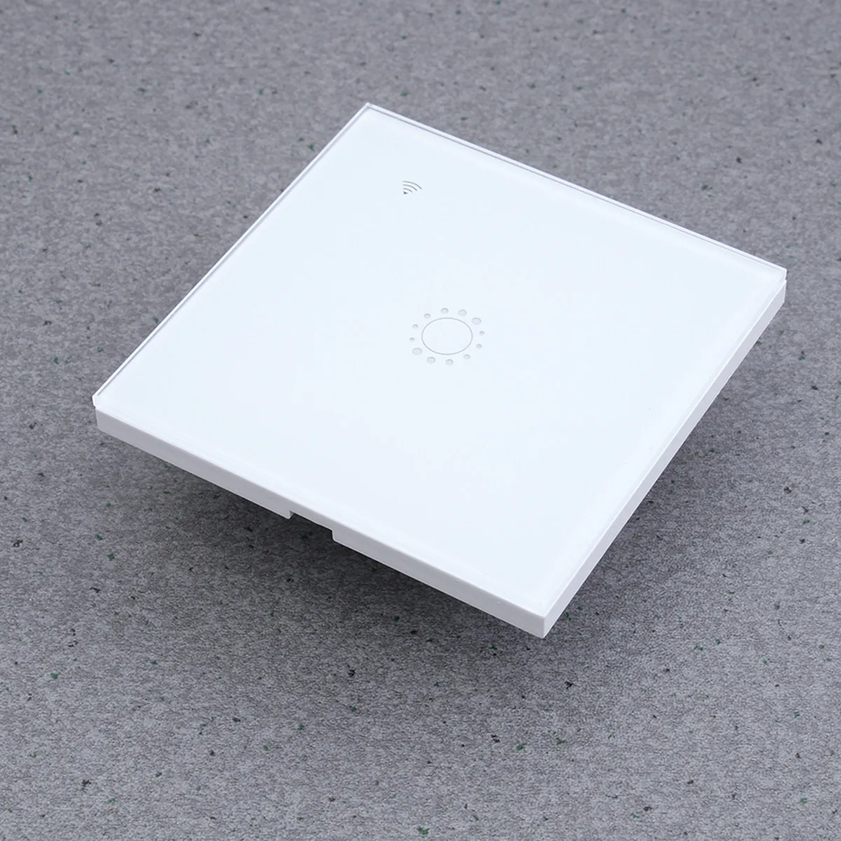 WiFi Touch Switch Panel 1 Gang White Toughened Glass ABS Light Switch with Control Schedule Timer