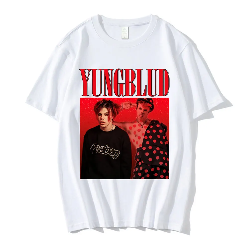 Singer Yungblud Printed Short-sleeved Men\'s Women\'s T-shirt Unisex Short-sleeved Streetwear Fashion Harajuku T-shirts Oversized