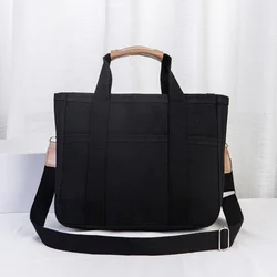 Borsa in tela di grande capacità, borsa trendy e alla moda, borsa a secchiello portatile multifunzionale, comoda per la borsa a tracolla