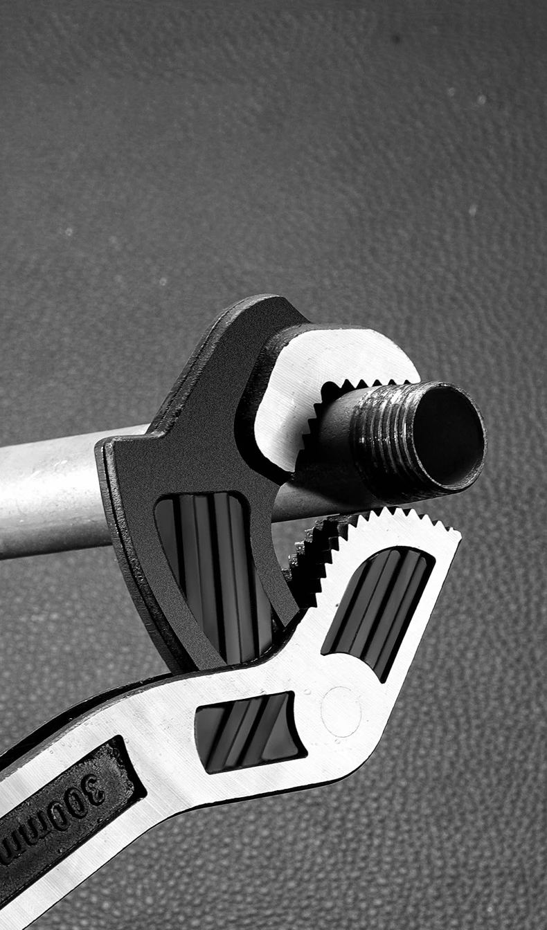 6/8/10/12 Zoll Universeller Multifunktionaler Selbstverriegelnder Schraubenschlüssel Schnell Einstellbarer Schraubenschlüssel CR-V Badezimmer-Schraubenschlüssel Klempner-Multifunktionswerkzeug – Detail 8