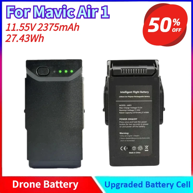 

11.55V 2375mAh New Long-lasting Intelligent Flight Battery for DJI Mavic Air 1 Life Compatible with Brand New Drone Accessories