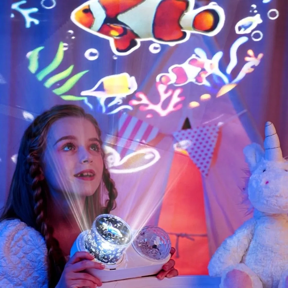 Soft Lighting Star Projector Lamp Flowing Wave Pattern Delicate Appearance Ocean Water Ripple Projector Warm Ambient