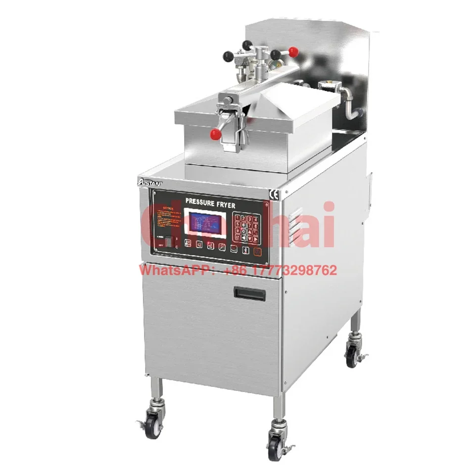 PFE600L Gas Deep Frying Machine Commercial Chicken Fried Stove Machine Electric Pressure Fryer with LCD Display Digital Control