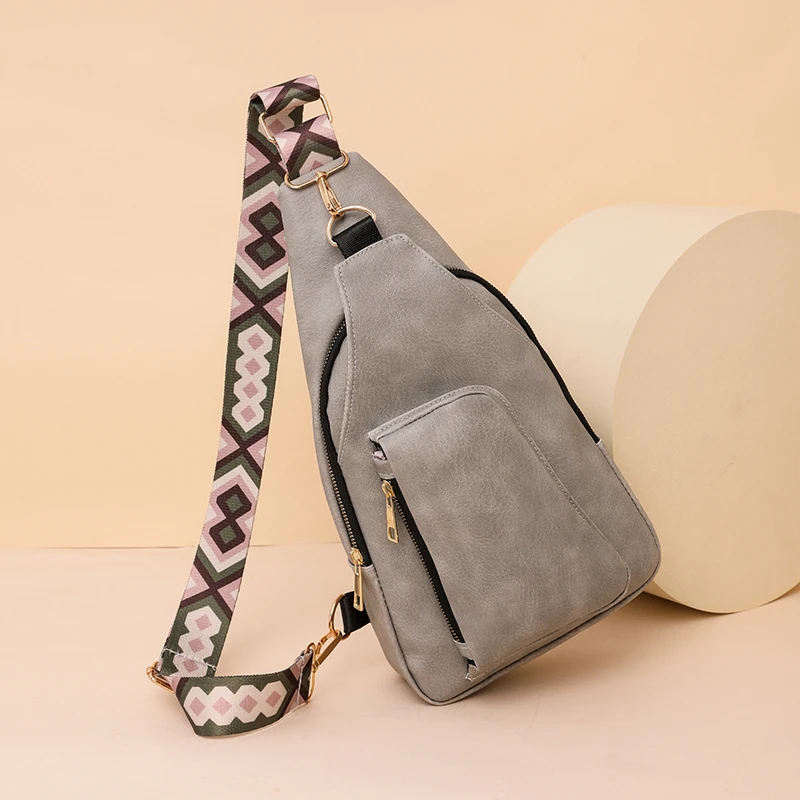 Nuova borsa da donna in pelle PU marsupio borsa da donna di alta qualità autunno grande capacità solido marsupio Casual Versatile tasca