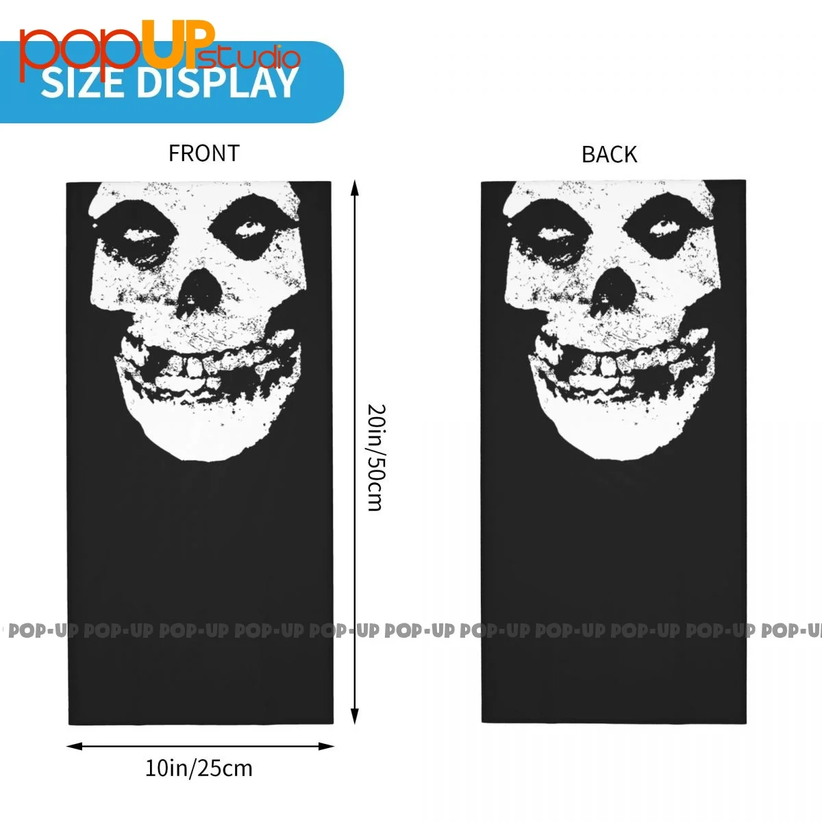 Misfits Ghost Fiend Skull P-516 Neck Gaiter Bandana Scarf Face Mask