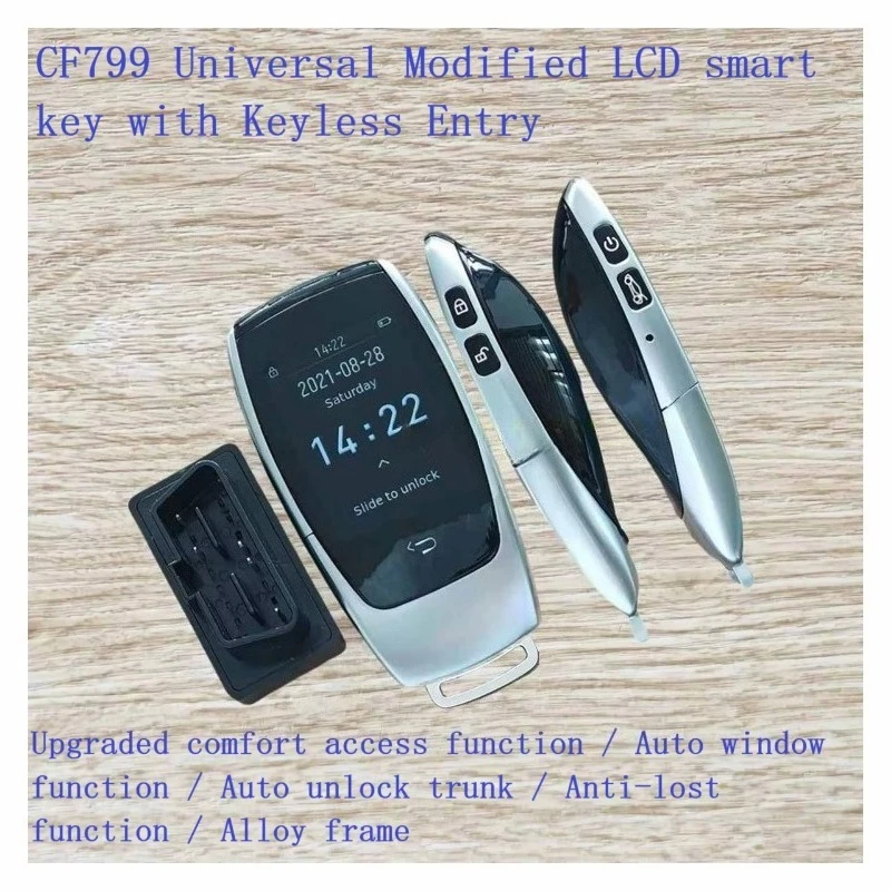 Tested CF799 Universal Modified LCD Smart Key with Keyless Entry