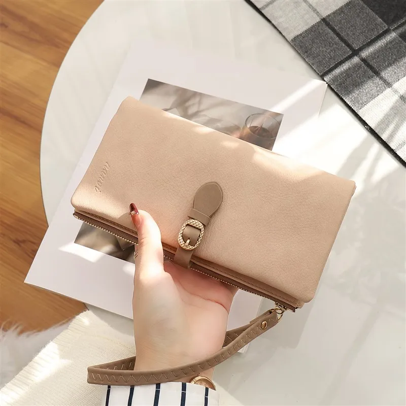 retro-matte-long-wallet-women's-large-capacity-cash-handbag-new-2026-high-end-design-fashionable-youth-pu-leather-wallet
