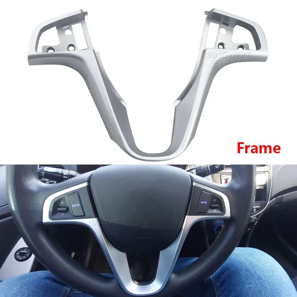 Good Quality Separate To Sell Steering Wheel Switch Panel For Hyundai VERNA SOLARIS 2010-2016 Audio Frame