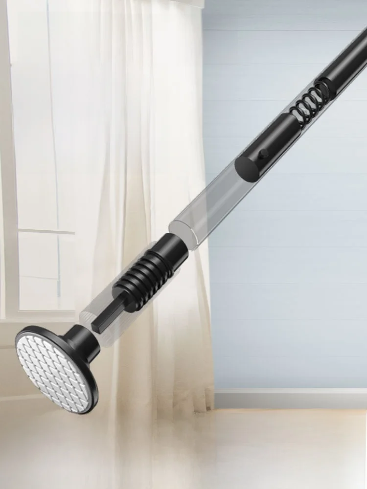 قضيب ستائر روماني داخلي قابل للتمدد من باينشي، لا يحتاج إلى حفر، بطول 3 أمتار لتجفيف الملابس ومعالجة النوافذ