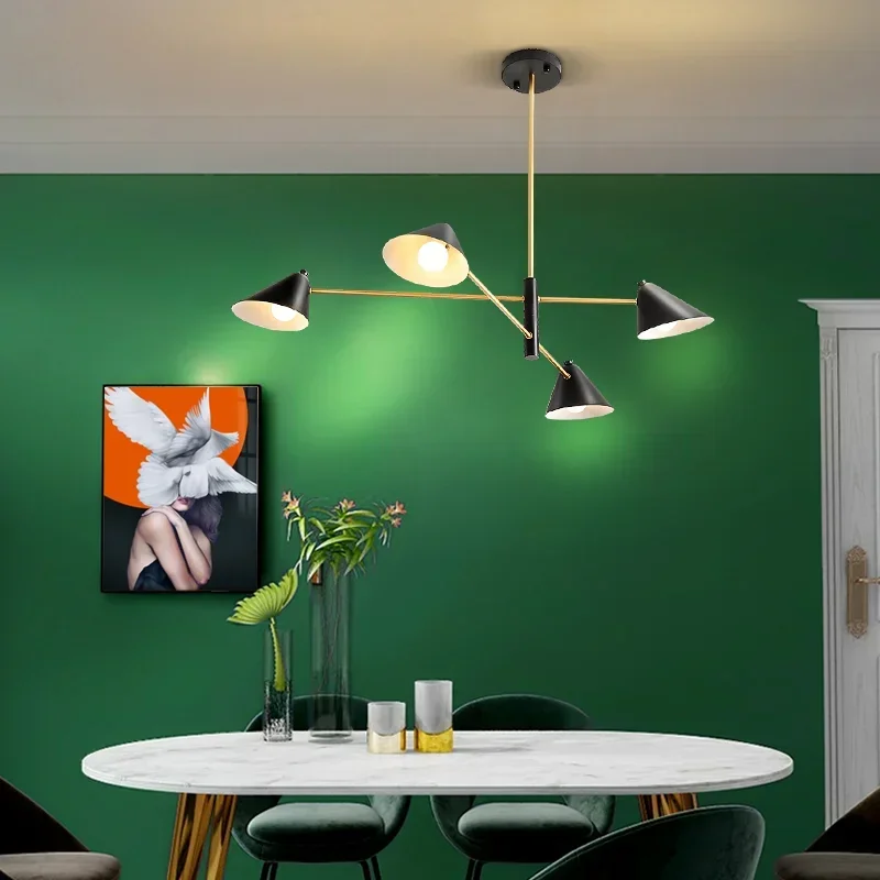 Lampada a sospensione a forma di cono personalità creativa arte casa soggiorno lampadario Designer atmosfera minimalista sala da pranzo lampada