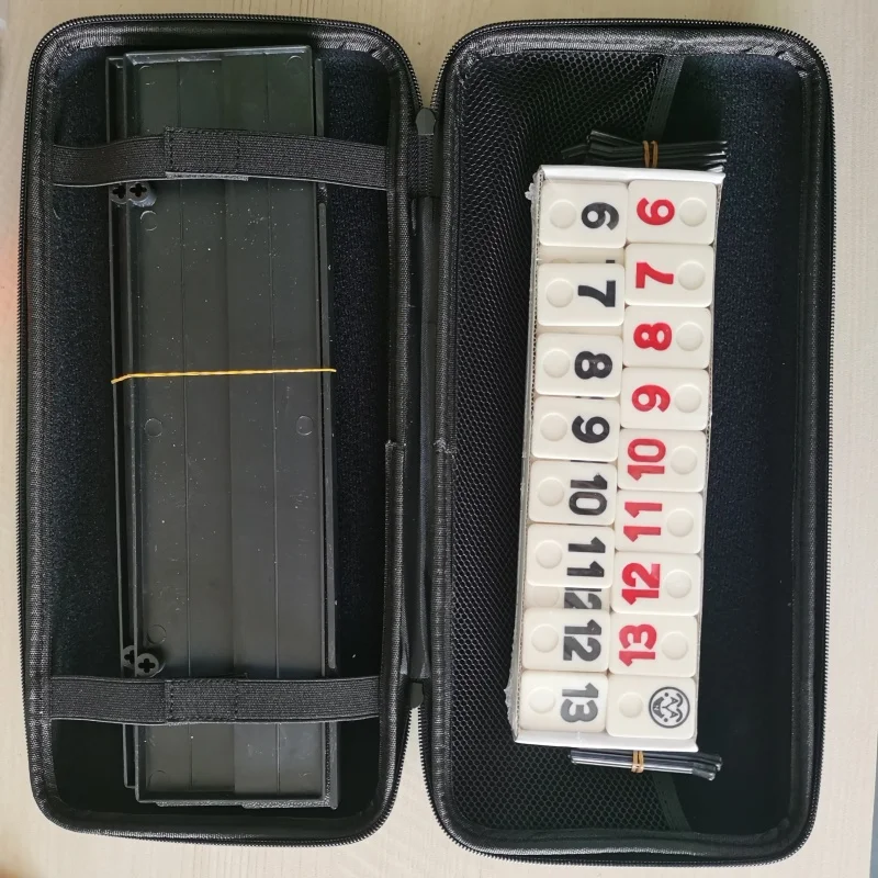 

Lamy Brand Travel Set with Base and Handle Bag 106 Rummy Tiles Game2-4 Players Perfect domin for family gatherings and parties