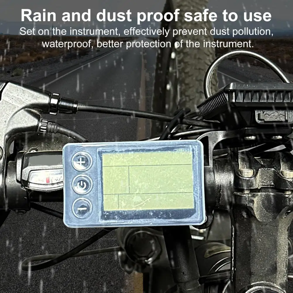 

Bike Meter Dust Cover Bike Meter Dust Case Waterproof Silicone Cover for Electric Bike Speedometer Monitor Universal Scooter