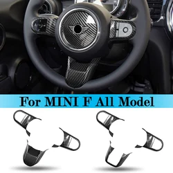 Car Steering Wheel Decorative Cover Plastic Modification Sticker For BMW MINI 2022 Cooper S F54 F55 F56 F57 F60 Car Accessories