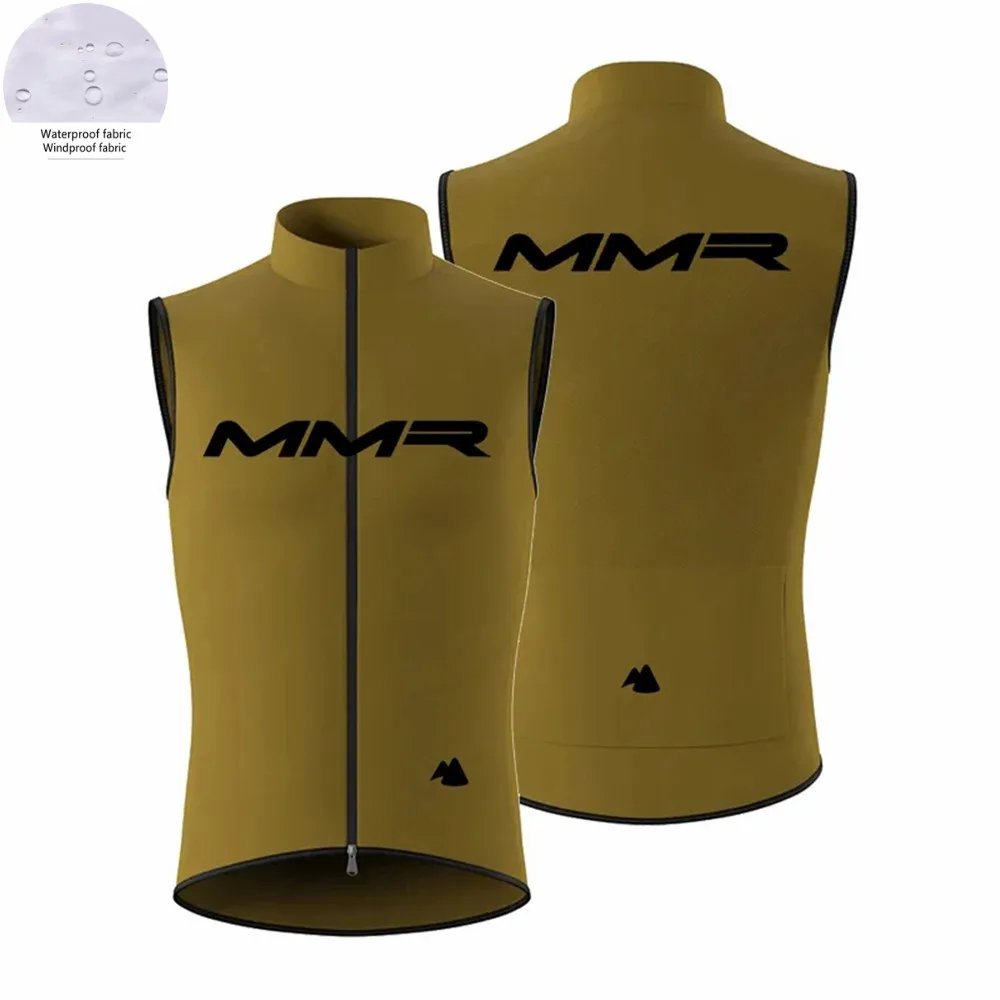 

MMR Bicycle Rainy Season Top Vest Light Windproof Waterproof Sport Jersey Back With Pocket Bike Wind Gilet Ropa Ciclismo Uniform