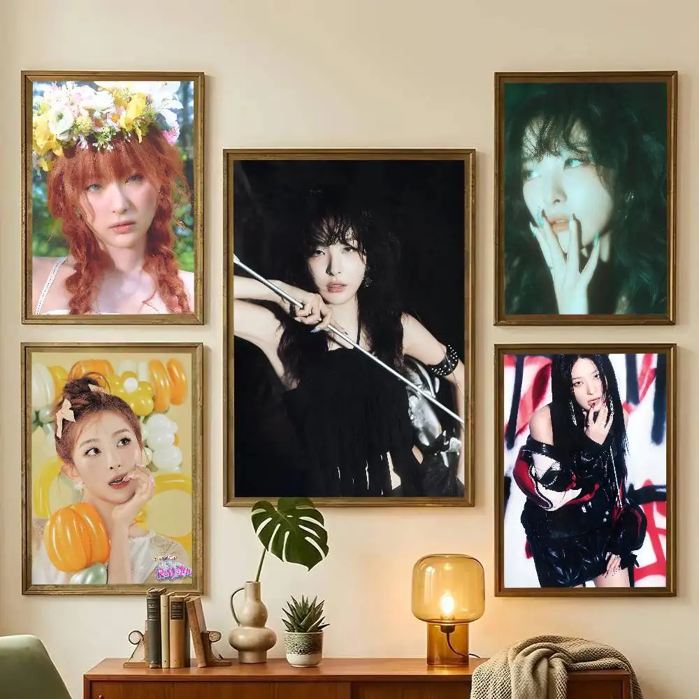Kpop Seulgi R-Red Velvet Poster Art With Prints Home Bedroom Living Room Decoration Gift