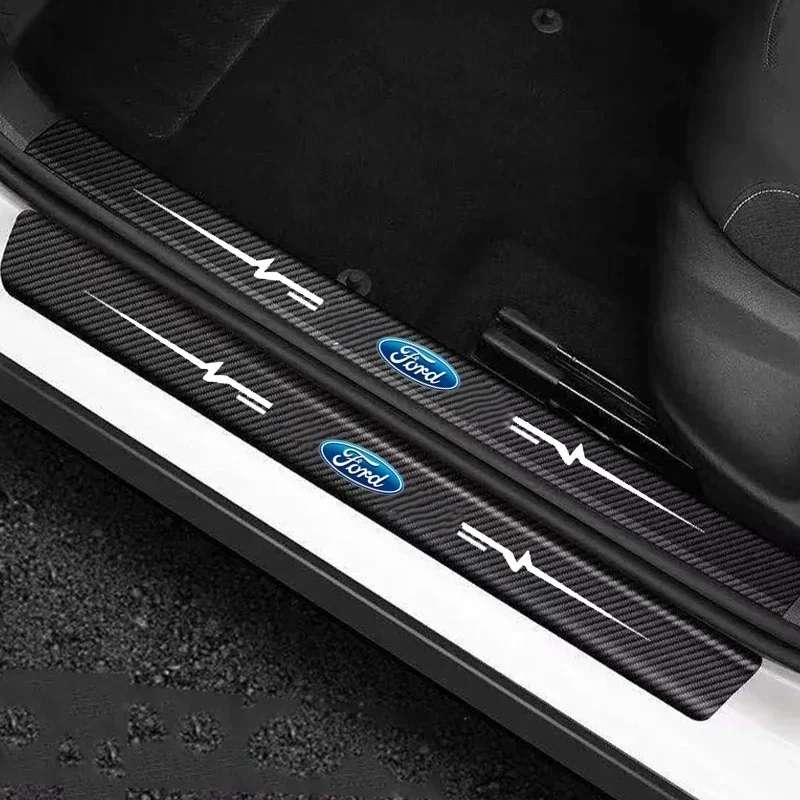 Car Trunk Sill Bumper Strips for Ford Explorer Escape Ranger Transit Kuga Edge Mondeo Fusion Focus Fiesta Door Threshold Sticker - view 5