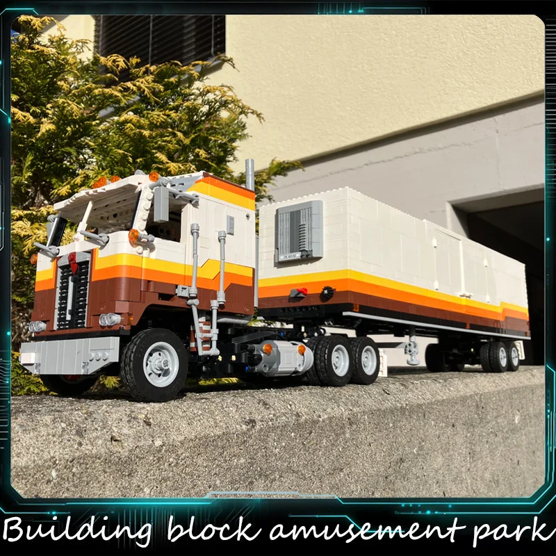 

New Transport Old-fashioned Caboose Truck MOC Customize Modular Building Blocks Educational Design DIY Boy Holiday Toys Gifts