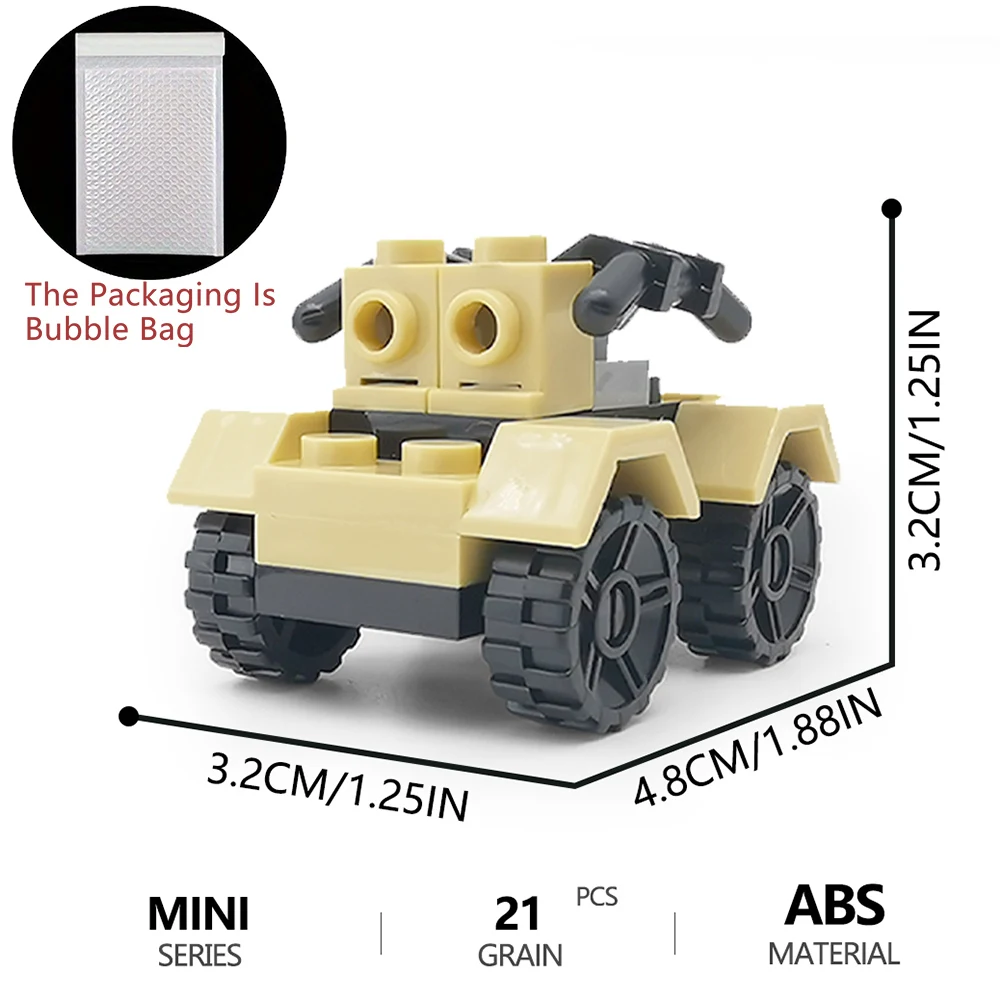 Décennie s de construction de modèle de véhicule blindé d'arme militaire, assemblage d'armes de la seconde guerre mondiale, décoration de bureau, briques de bricolage, jouets pour enfants, cadeaux
