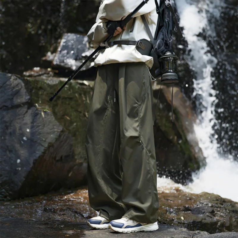 【Mirrordust】Pantalones casuales de otoño para hombre, pantalones de senderismo para viajes al aire libre, monos funcionales sueltos