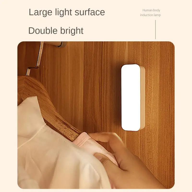 LED Night Lamp With Motion Sensor Rechargeable LED USB Night Light Wireless Led Bedside Table Lamp Portable Camping Lighting