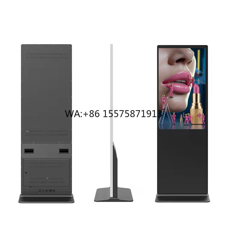 43 55 65 Inch HD 4K Touch Display Screen Indoor Digital Signage Kiosk Floor-Standing LCD Advertising Totem for Indoor Use
