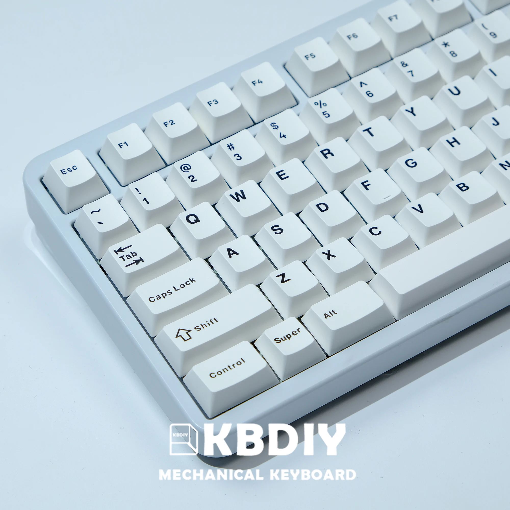 Imagem -06 - Kbdiy-custom Double Shot Iso Key Caps para Jogo de Teclado Mecânico Pbt Keycap Perfil Cereja Gmk Branco Mínimo Keycaps 152 Teclas