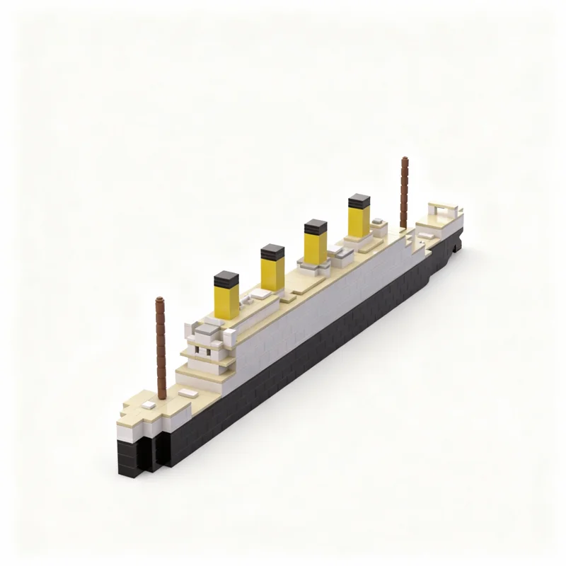 

666 деталей MOC RMS Olympic Creator: Конструктор, развивающая игрушка, рождественский подарок, идея для творчества, обучающий набор, кирпичики для дня рождения