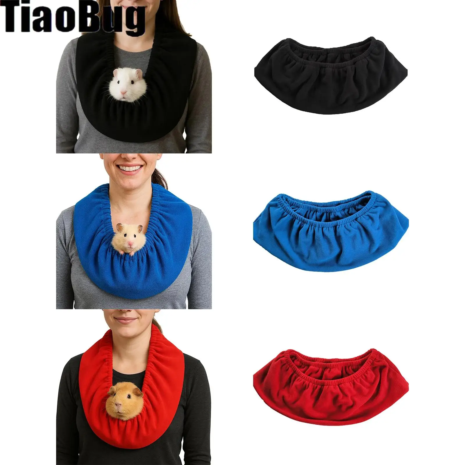 

Warm Portable Scarf Bag Small Animals Pets Outdoor Travel Halter Neck Bag Warm Scarf Perfect for Guinea Pigs Rats Chinchillas