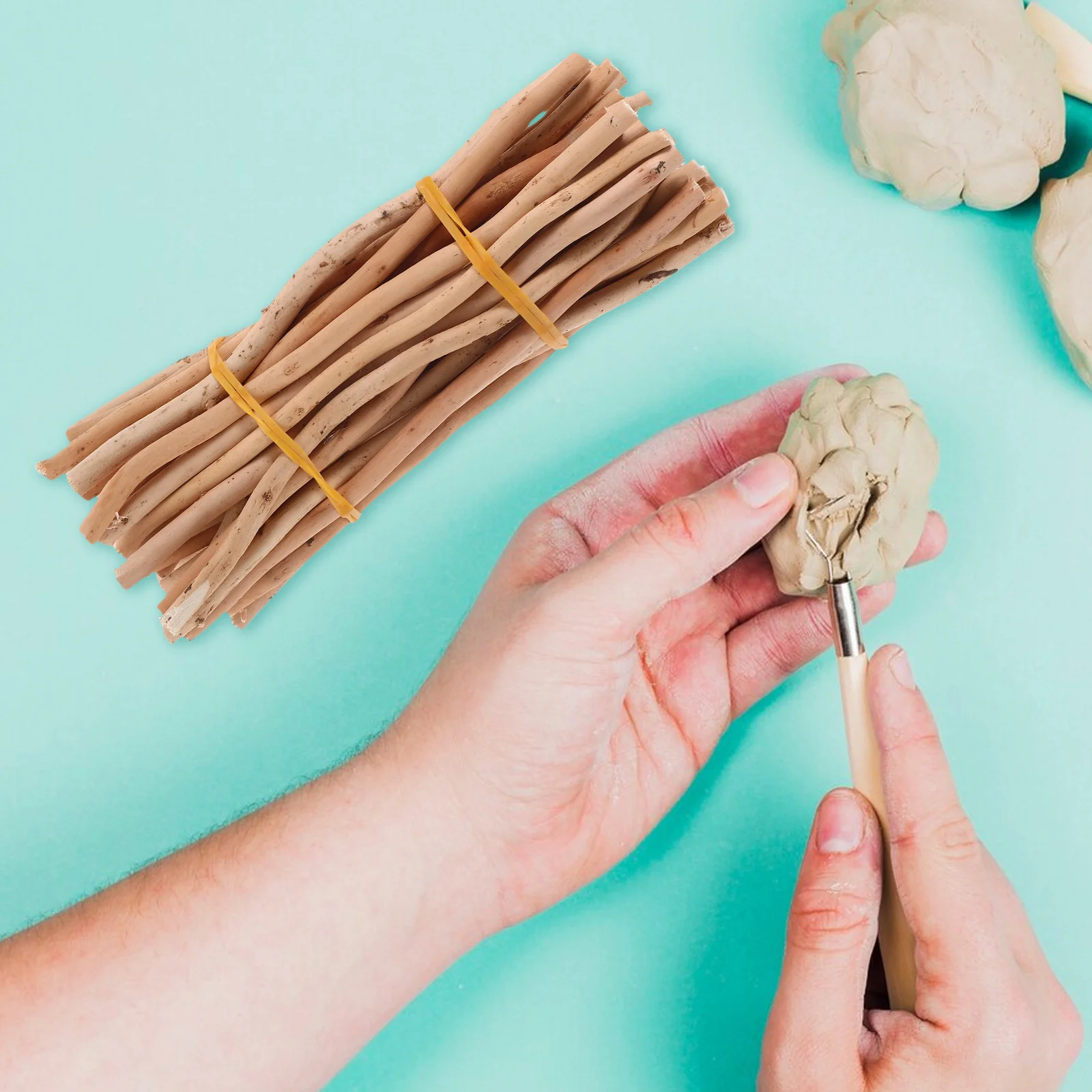 50 Pcs Natural Dry Branches Crafting Wood Supplies Diy Twigs for Crafts Sticks Embellishments ling Child