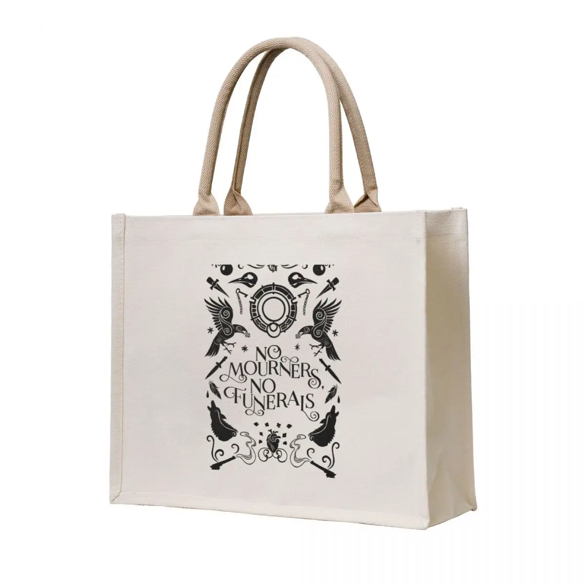 Six of crows no mourners no funerals Tote Bag free delivery bags Canvas tote bag custom