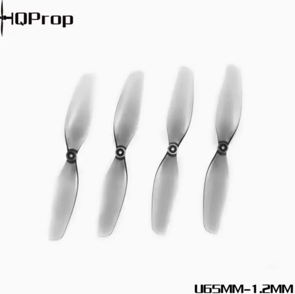 Hqprop Ultralight 65mm Propeller 2.56 Inch 2-blade Prop Grey Poly Carbonate-1/1.2/1.5mm Shaft For Fpv Racing Drone Toy Parts