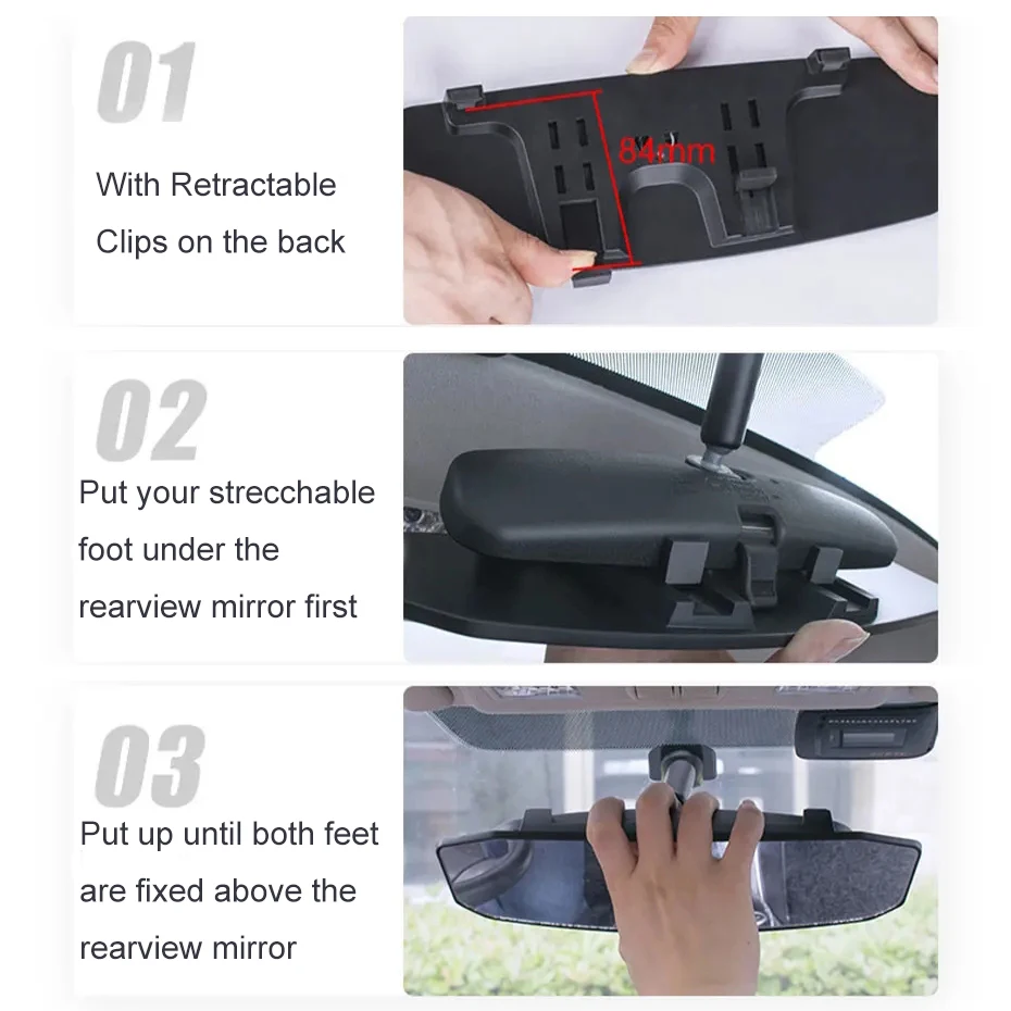 Car Baby Mirrors Anti Glare Rear View Convex Mirror Interior Mirror Wide Angle Panoramic Reverse Parking Auxiliary