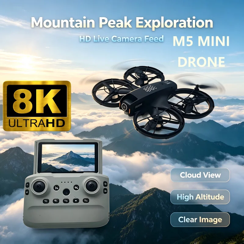 Fpv Drone Propeller - Yeni M5 Drone 8K Hava Çekimi
