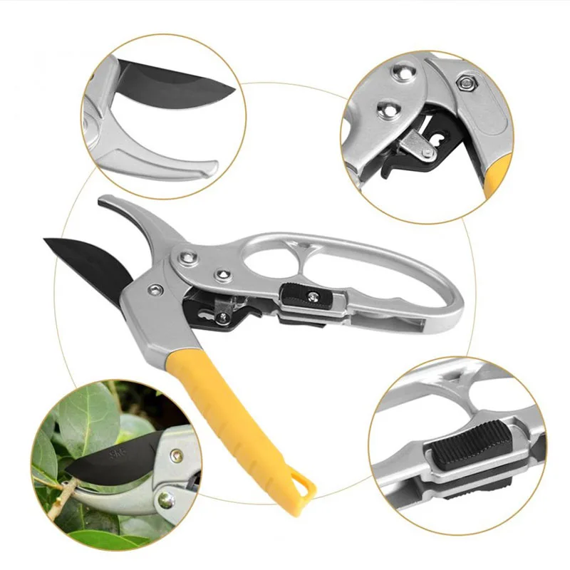 Garden Pruning Shears With SK-5 Metal Blade Handheld Pruning Shears, Secateurs,Lightweight Cutting Tool For Garden, Plant Flower