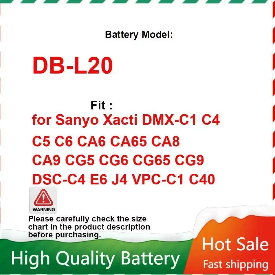 Camera Battery DB-L… - image