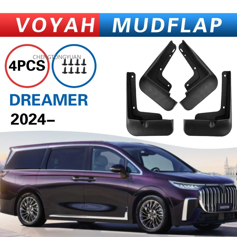Mudflaps Mudguards Fit for Voyah Dreamer 2024 Mudguards Tire Fenders Mud Flaps Wheel Guards Car Accessories 4x Tyre