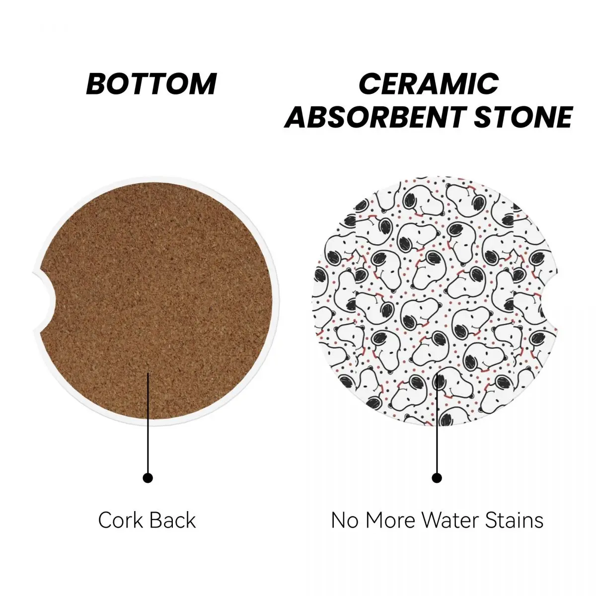 سنوبيس كأس السيارة كوست العالمي اكسسوارات السيارات الداخلية سنوبي حامل أكواب الفول السوداني جزءا لا يتجزأ من الحلي قاعدة أكواب السيراميك