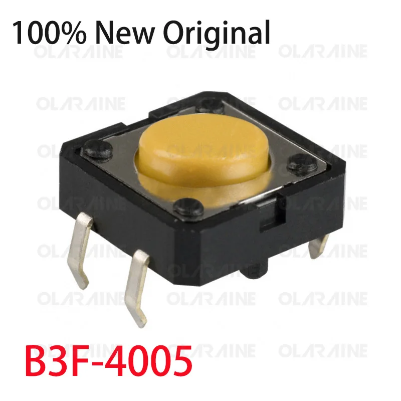 5/10/100Pcs B3F-4005 Tactile switches	 Switch function: OFF - (ON) Working force 2.5 N Current 50 mA Voltage 24 VDC