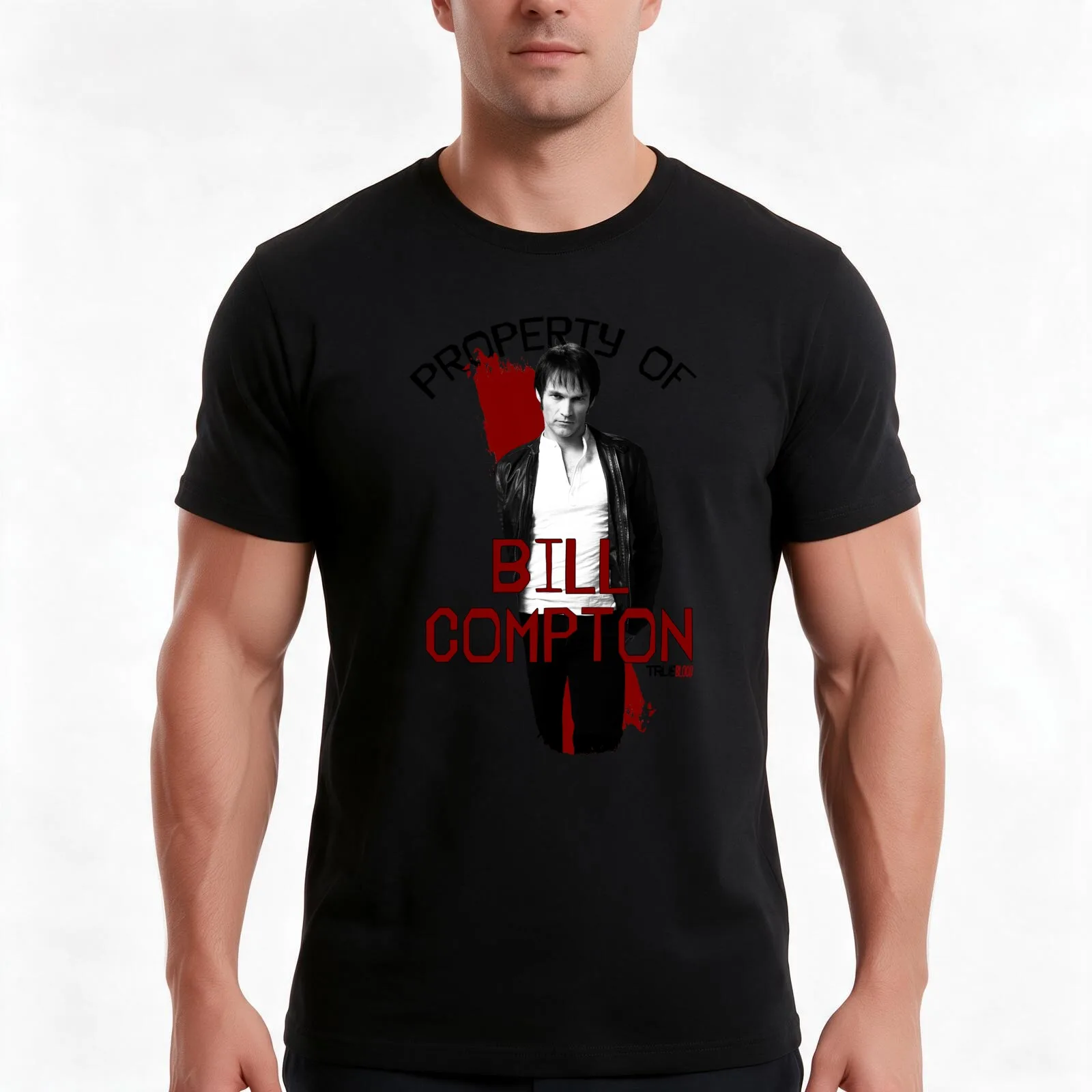 Property of Bill Compton T-Shirt, Summer Casual Cotton Tee, Oversized Streetwear Tops, Vintage Graphic Print, Unisex Men Women